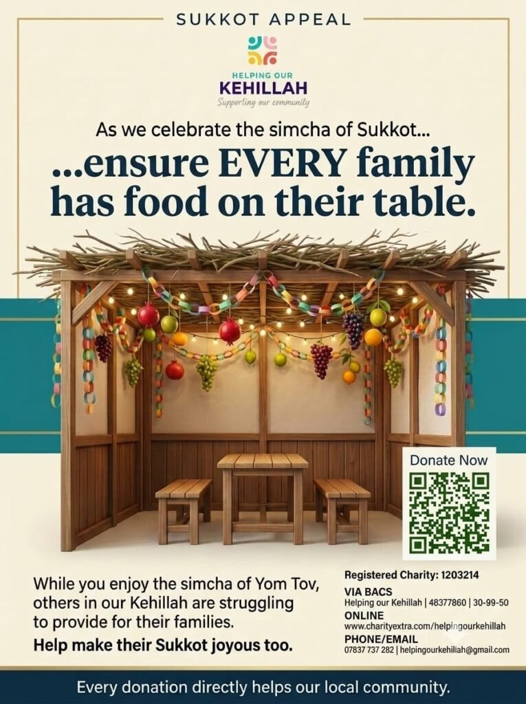Sukkot Appeal – ensure every family has food on their table
